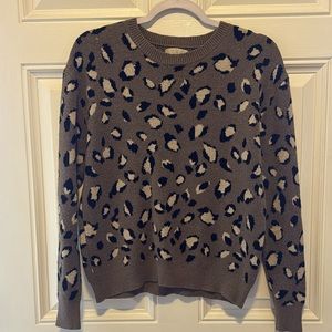 Boutique brand leopard print sweater